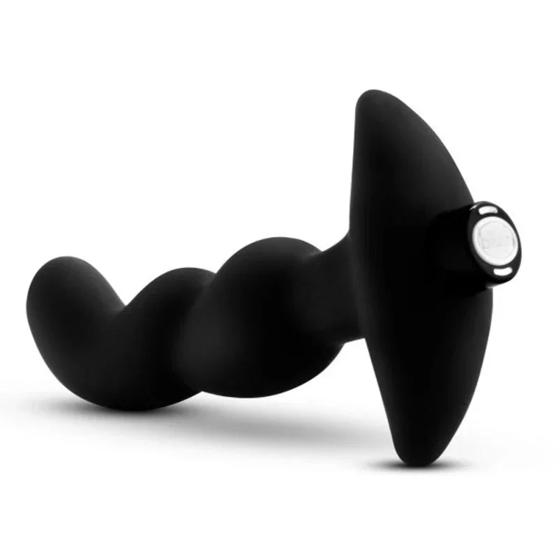 Anal Adventures - Platinum - Silicone Vibrating Prostate Massager 03 - Black - MyPleasure