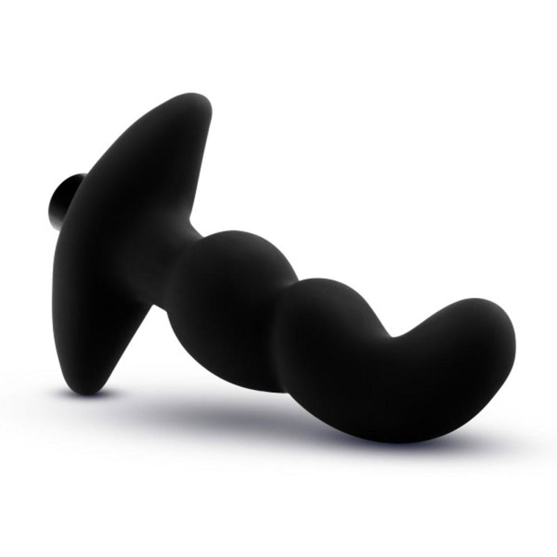 Anal Adventures - Platinum - Silicone Vibrating Prostate Massager 03 - Black - Anal Toys & Stimulators