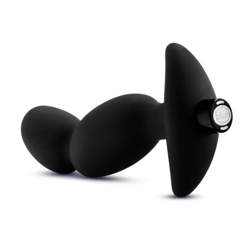 Anal Adventures - Platinum - Silicone Vibrating Prostate Massager 04 -Black - MyPleasure