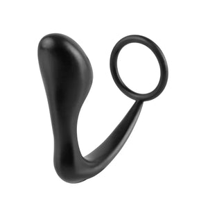Anal Fantasy Collection Ass Gasm Cockring Plug - Black - MyPleasure