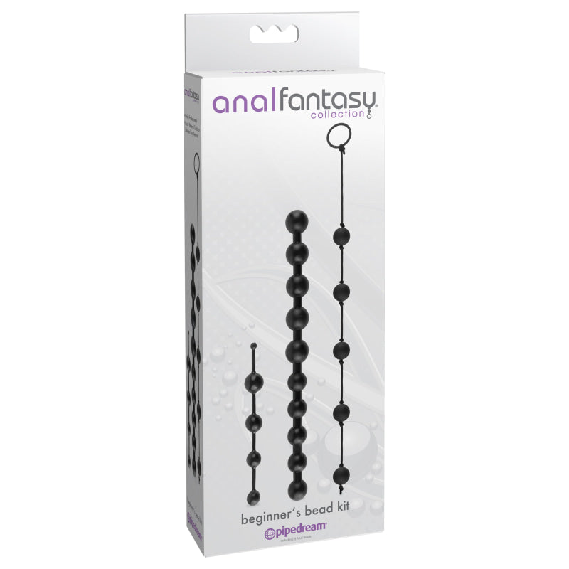 Anal Fantasy Collection Beginners Bead Kit - Black