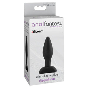 Anal Fantasy Collection Mini Silicone Plug - Black - MyPleasure