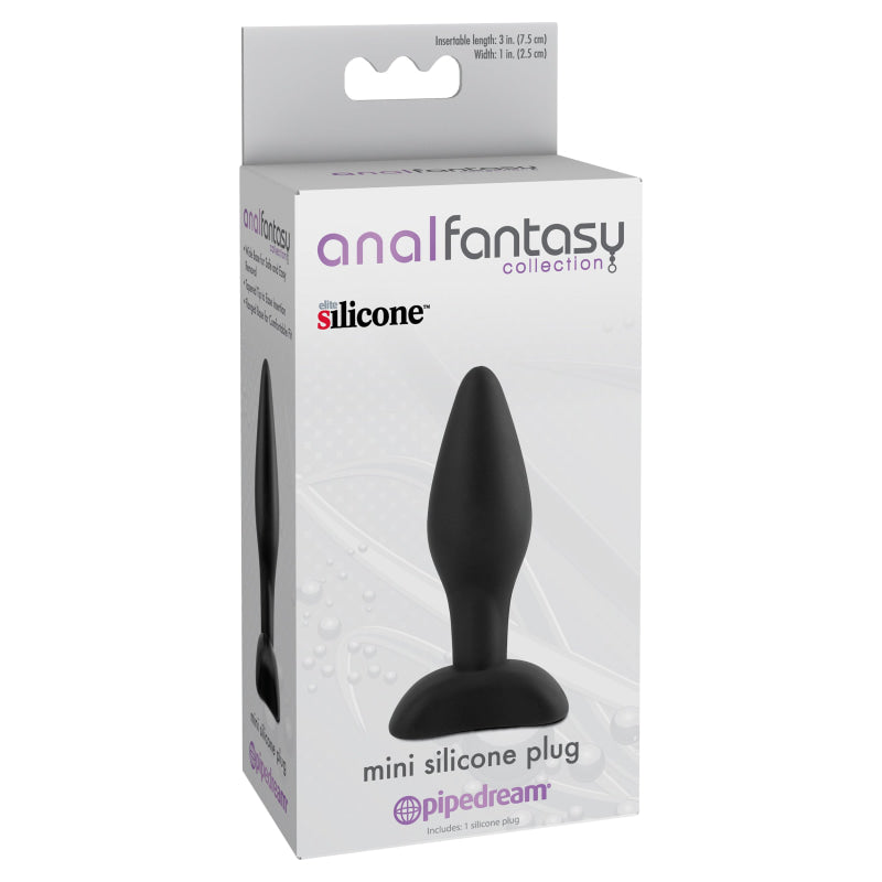 Anal Fantasy Collection Mini Silicone Plug - Black