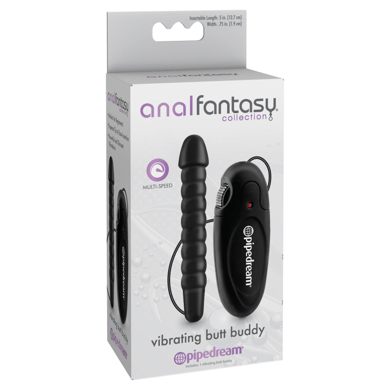 Anal Fantasy Collection Vibrating Butt Buddy - Black