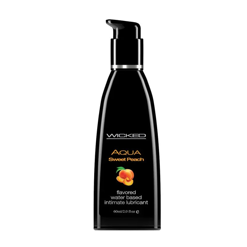 Aqua Sweet Peach Flavored Water Based Lubricant - 2 Oz. / 60 ml - MyPleasure