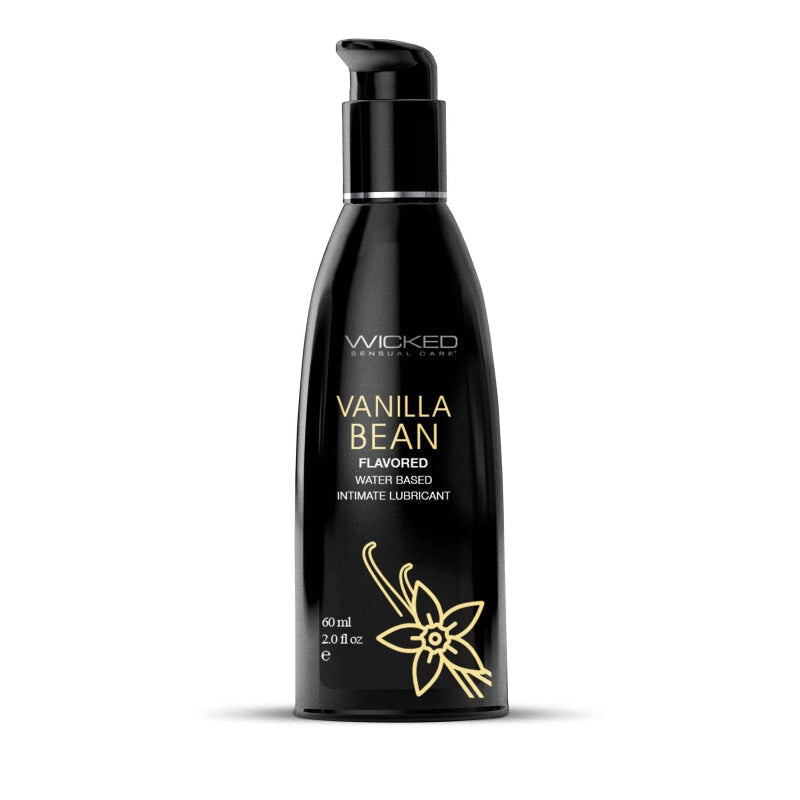 Aqua Vanilla Bean Flavored Water-Based Intimate Lubricant 2 Oz.