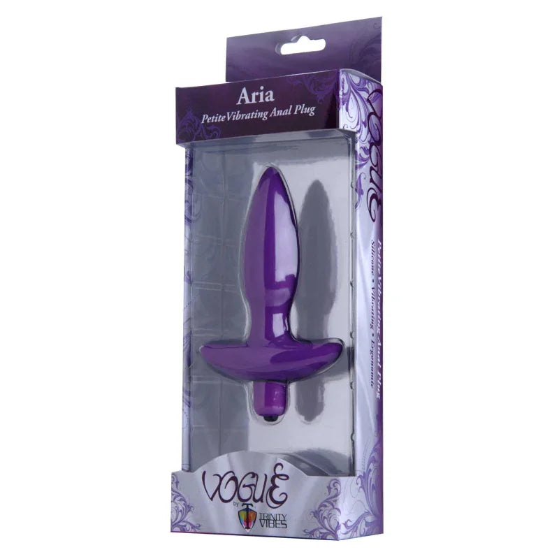 Aria Vibrating Silicone Anal Plug - Small - MyPleasure
