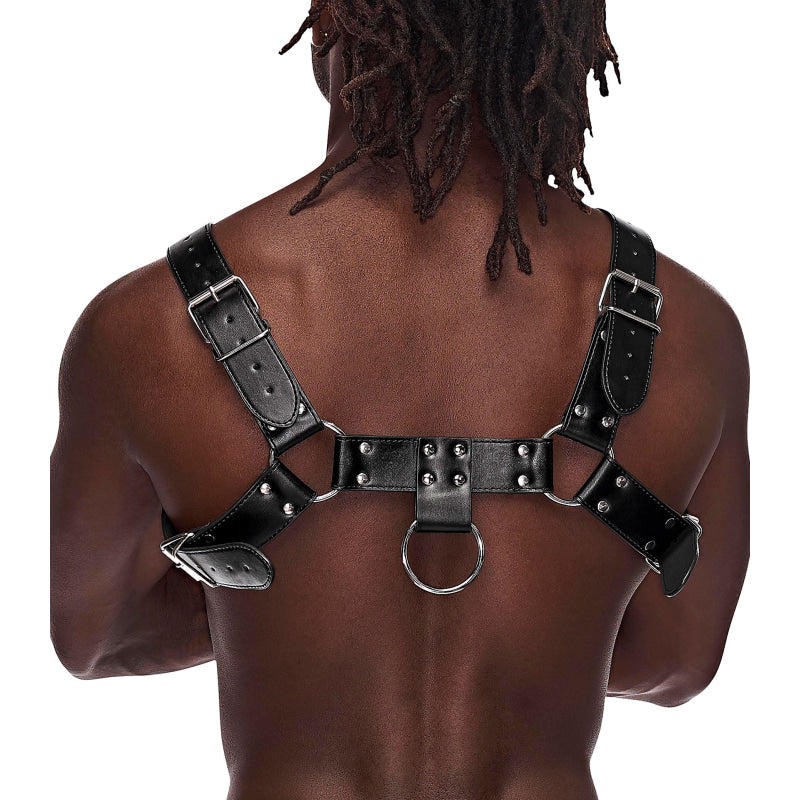 Aries Leather Harness - One Size - Black