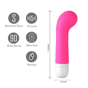 Ava Silicone Mini G-Spot Vibe - Pink - MyPleasure