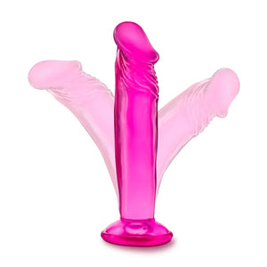 B Yours - Sweet n' Small 6 Inch Dildo With Suction Cup - Pink - MyPleasure