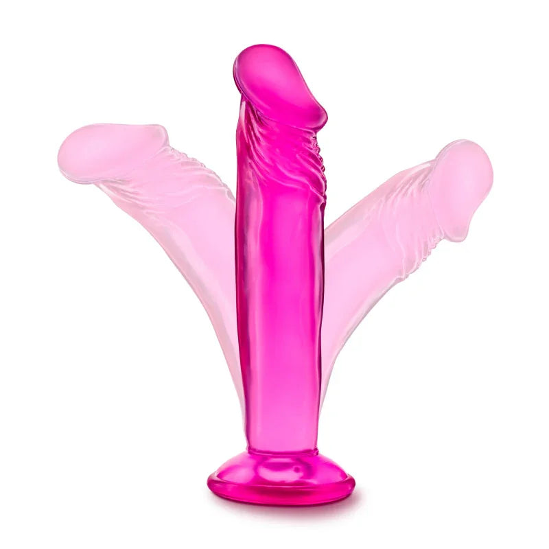 B Yours - Sweet n' Small 6 Inch Dildo With Suction Cup - Pink - MyPleasure
