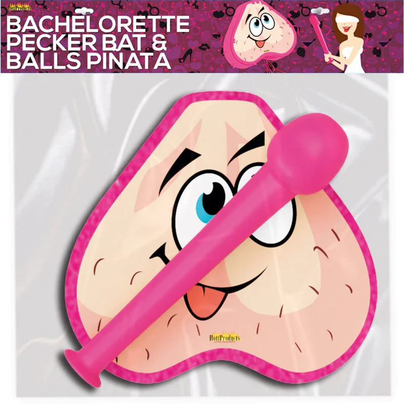 Bachelorette Pecker Bat & Balls Pinata - MyPleasure