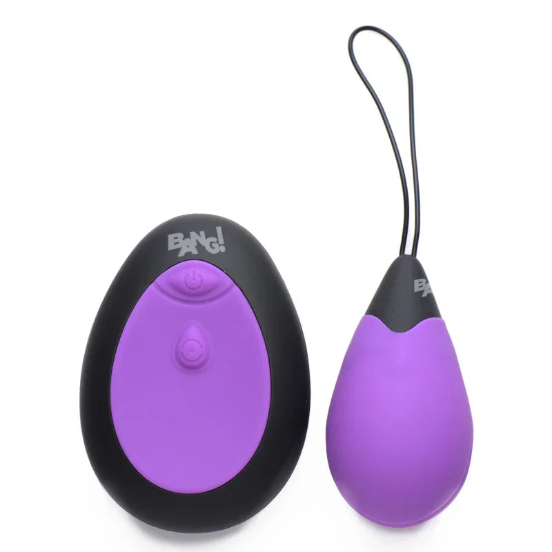 Bang - 10x Silicone Vibrating Egg - Purple - MyPleasure