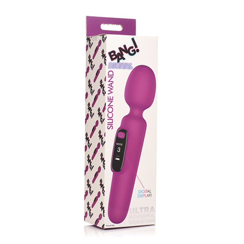 Bang Digital Silicone Wand - Purple