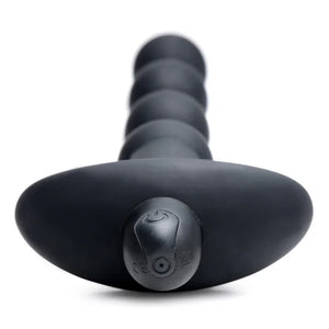 Bang - Vibrating Silicone Anal Beads and Remote Black - MyPleasure