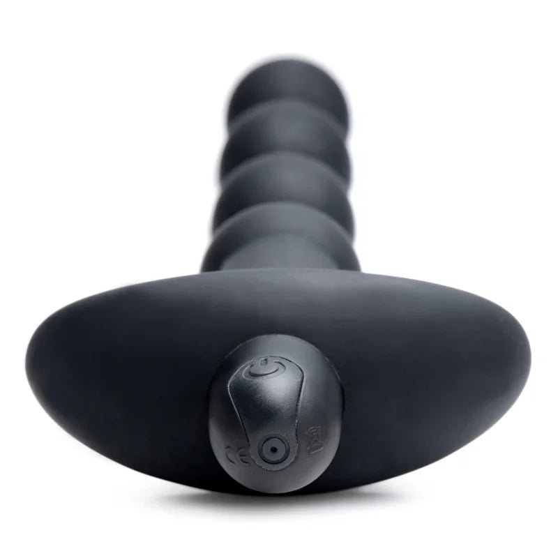 Bang - Vibrating Silicone Anal Beads and Remote Black - MyPleasure