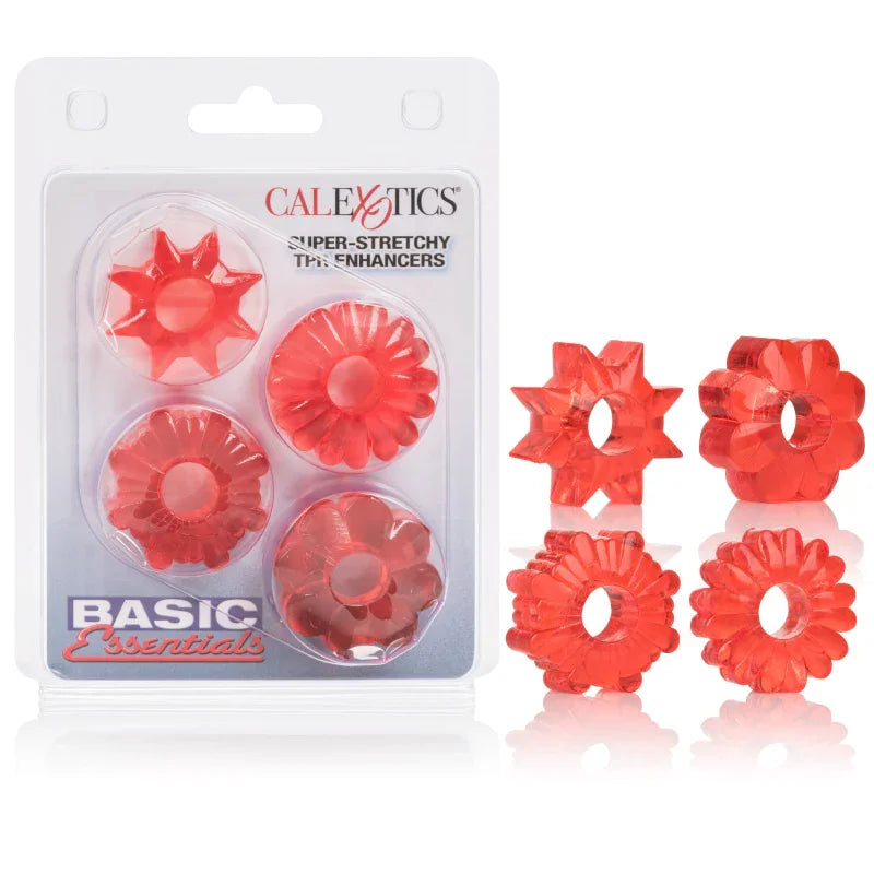 Basic Essentials 4 Pack - Red - MyPleasure