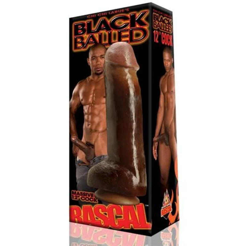 Black Balled 12 Inch Dildo - MyPleasure