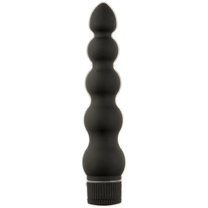 Black Magic 7 Inch Ribbed Vibe - MyPleasure