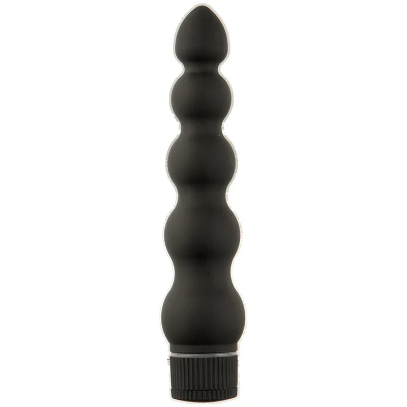Black Magic 7 Inch Ribbed Vibe - MyPleasure