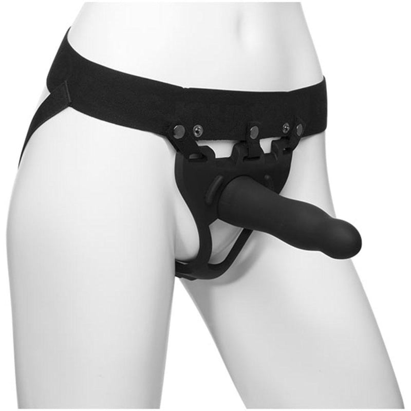 Body Extensions - Hollow Slim Dong Strap-on  2-Piece Set - Black