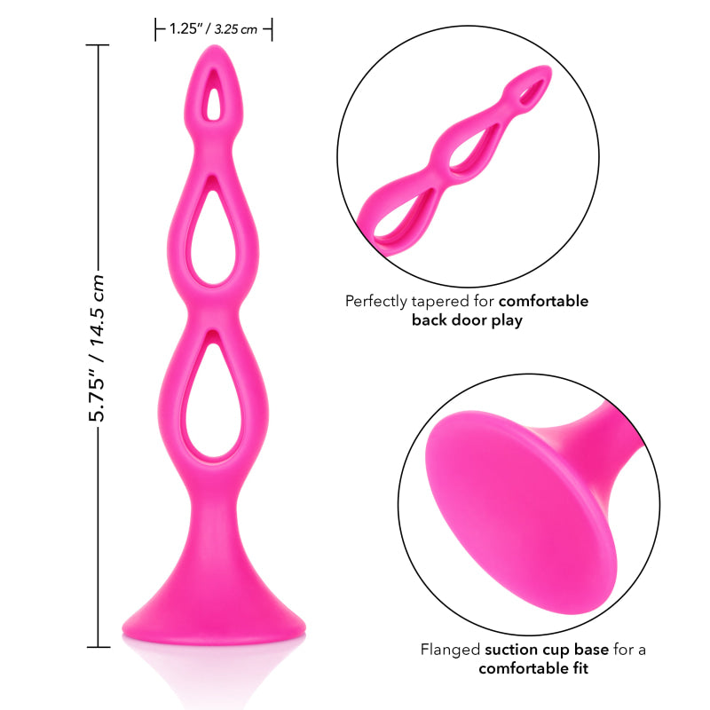 Booty Call Silicone Triple Probe - Pink