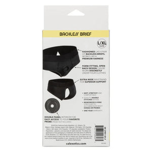 Boundless Backless Brief - L/xl - Black - MyPleasure