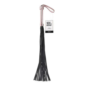 Brat Flogger - Black / Rose Gold - MyPleasure