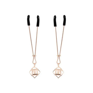 Brat Pearl Nipple Clips - Rose Gold - MyPleasure
