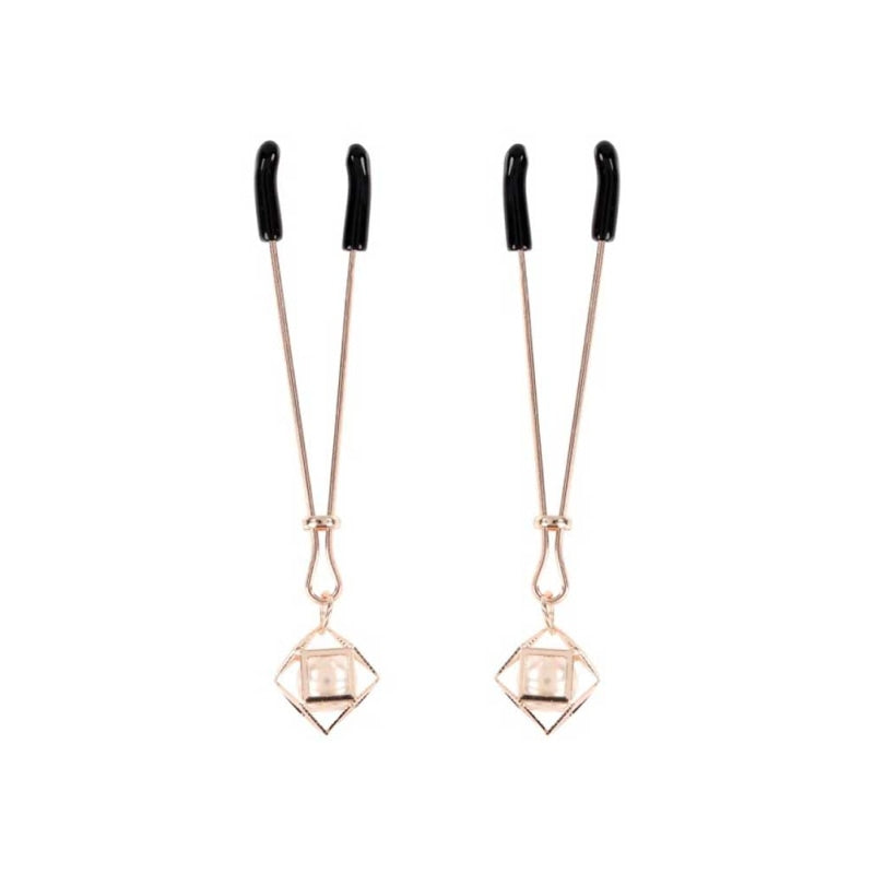 Brat Pearl Nipple Clips - Rose Gold