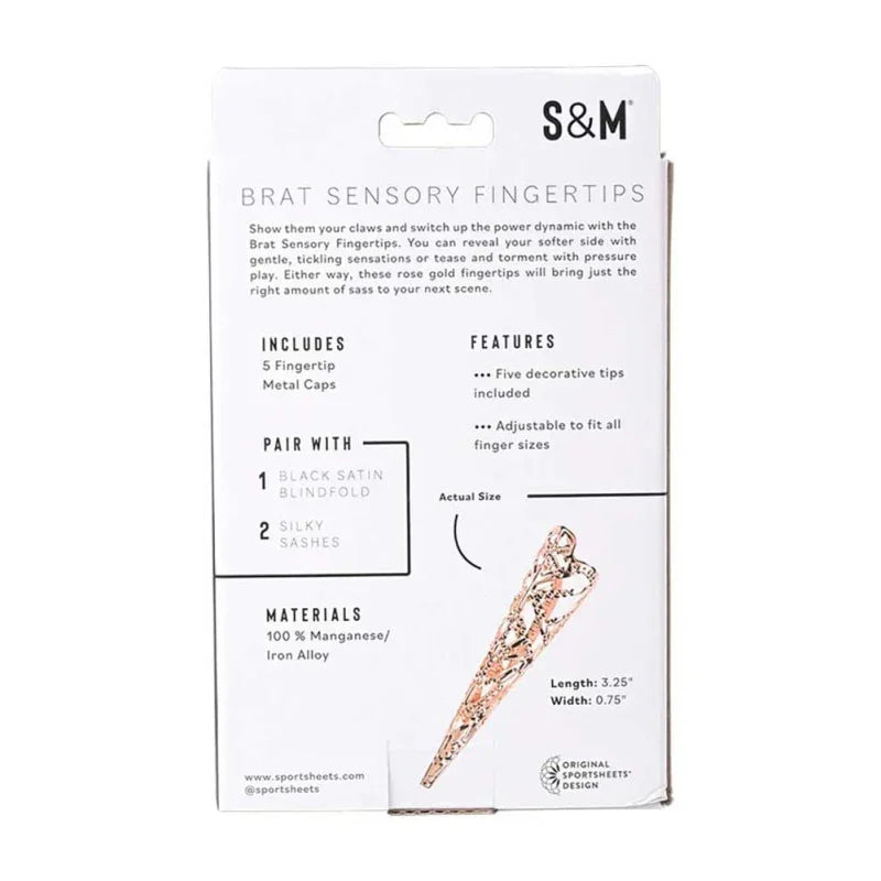 Brat Sensory Fingertips - Rose Gold - MyPleasure