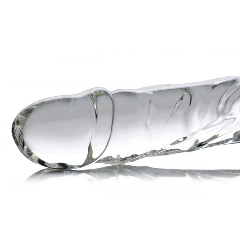 Brutus Glass Dildo Thruster - Clear - MyPleasure