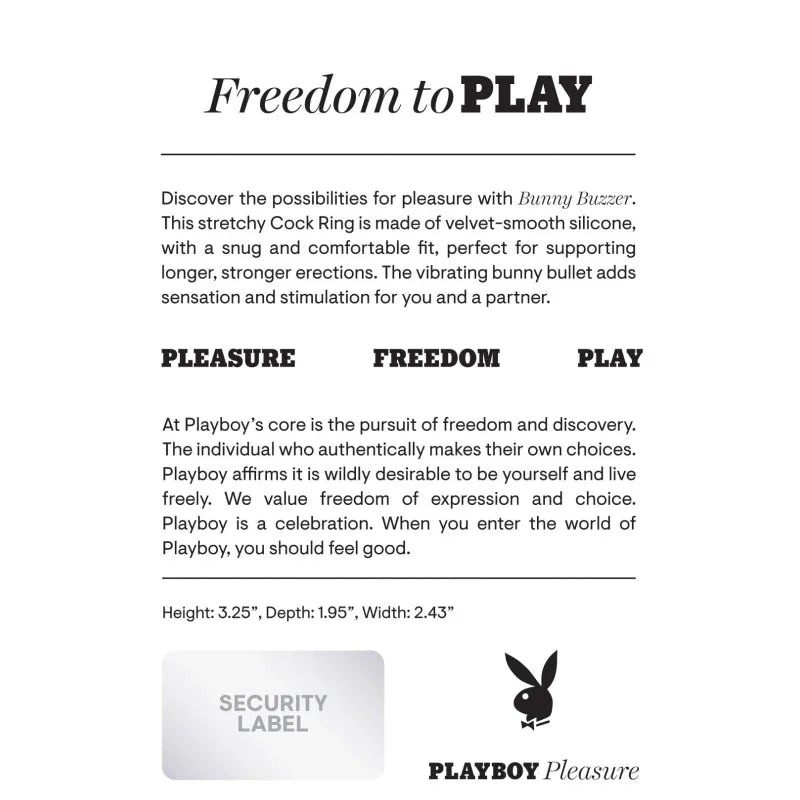 Bunny Buzzer - Cock Ring - Deep Teal - MyPleasure