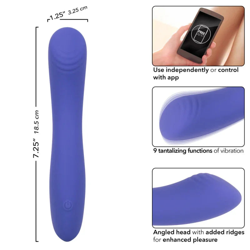 Calexotics Connect Contoured ""G"" - Periwinkle - MyPleasure