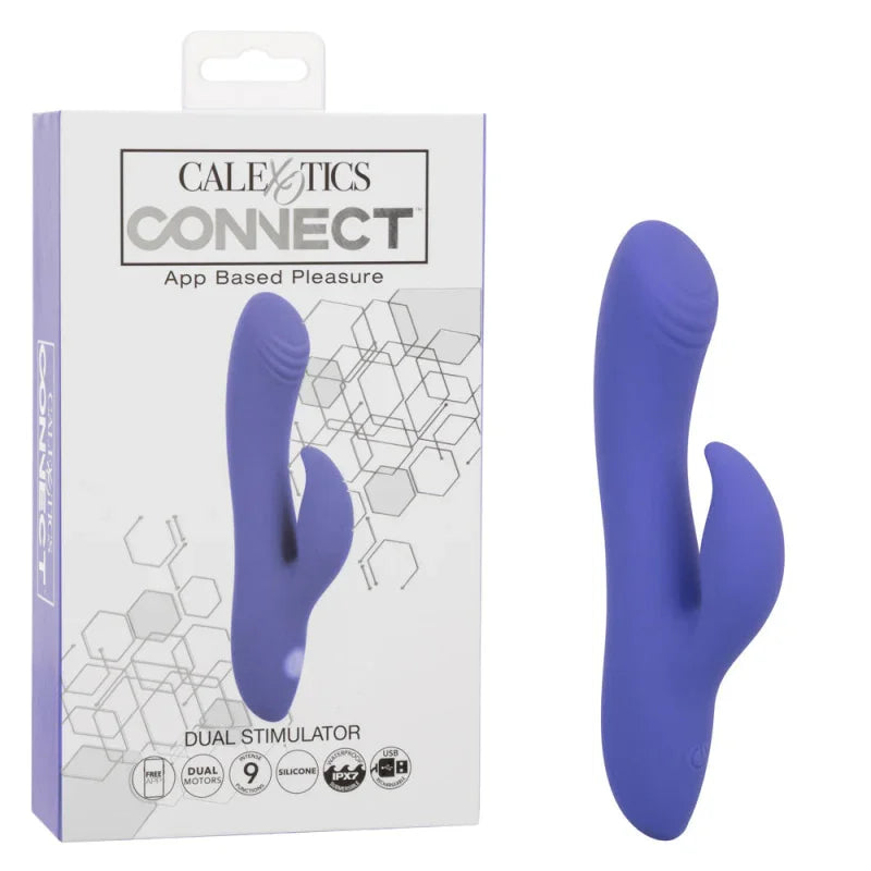 Calexotics Connect Dual Stimulator - Periwinkle - MyPleasure