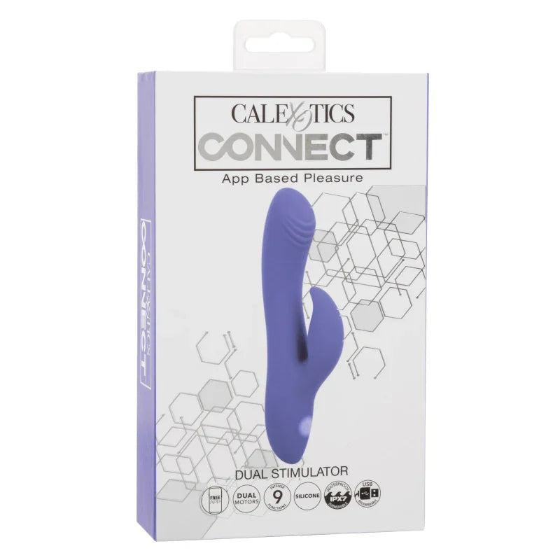 Calexotics Connect Dual Stimulator - Periwinkle - MyPleasure