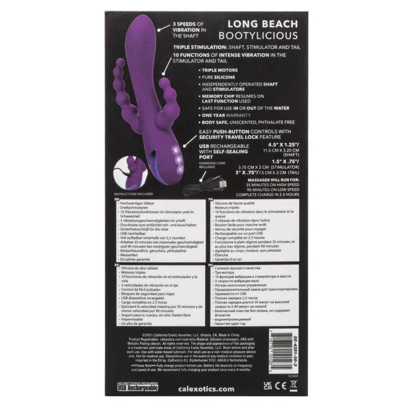 California Dreaming Long Beach Bootylicious - Purple - MyPleasure