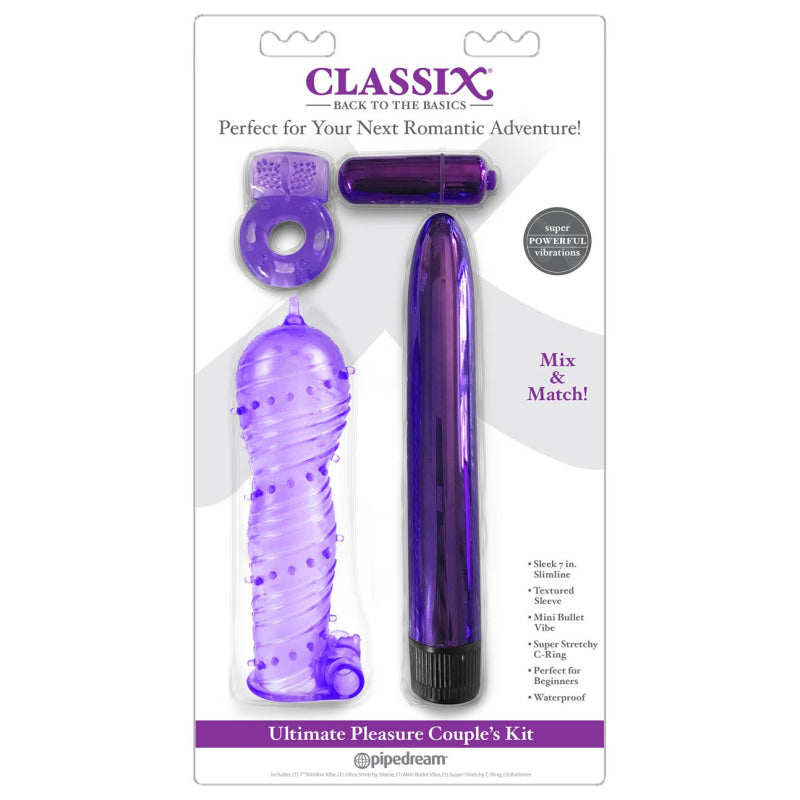 Classix Ultimate Pleasure Couples Kit - Purple