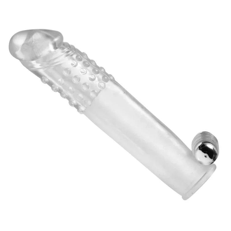 Clear Sensations Penis Extender Vibro Sleeve With Bullet - MyPleasure