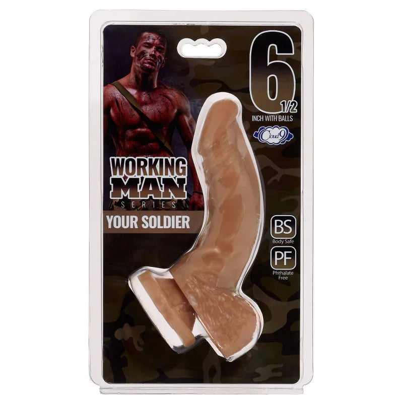 Cloud 9 Working Man 6.5 Inch With Balls - Your Soldier - Tan - MyPleasure