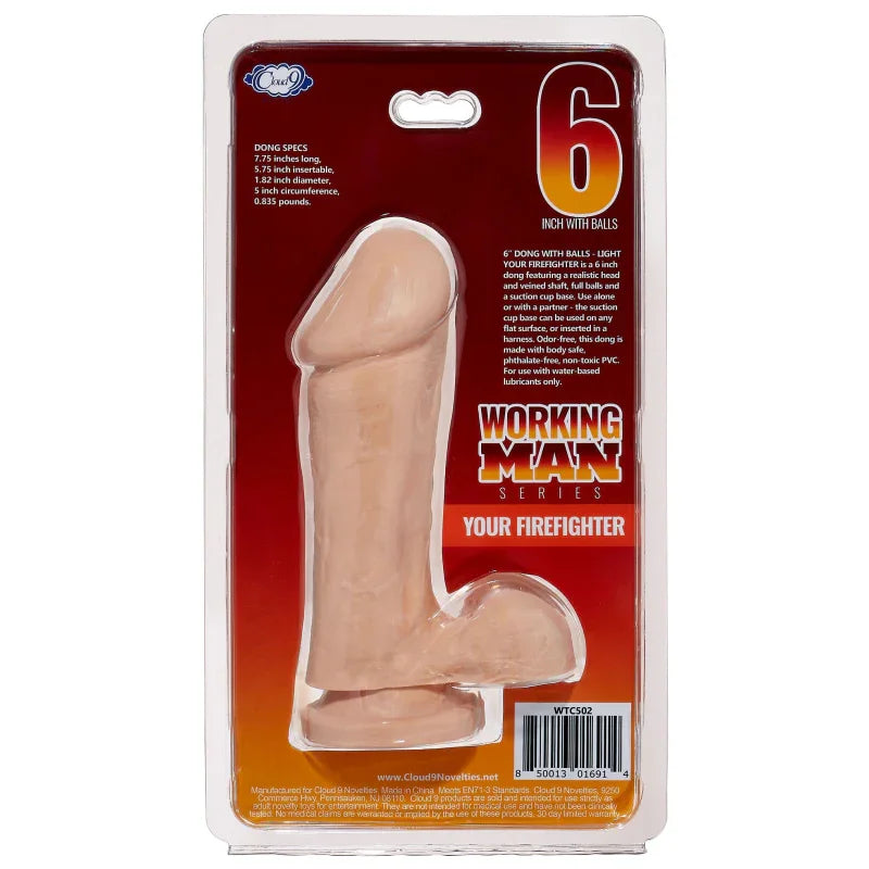 Cloud 9 Working Man 6 Inch With Balls - Your Firefighter - Light