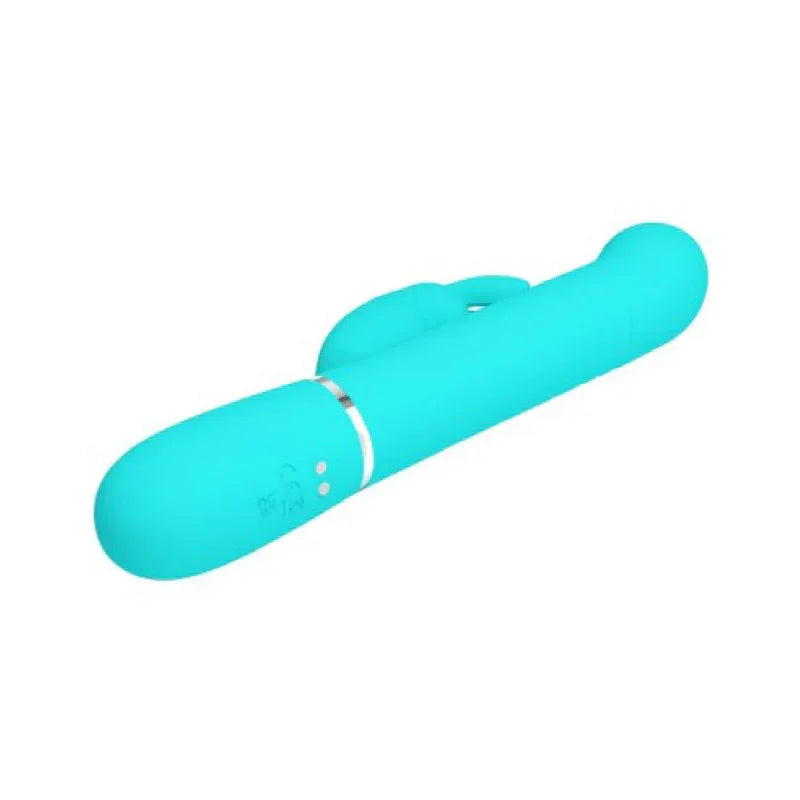 Coale Rabbit Vibrator Pearls - Turquoise - MyPleasure