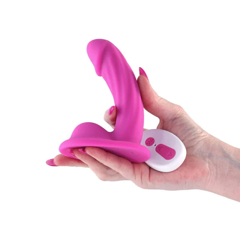 Colours Curve Vibrating 5&quot; Dildo - Pink - MyPleasure