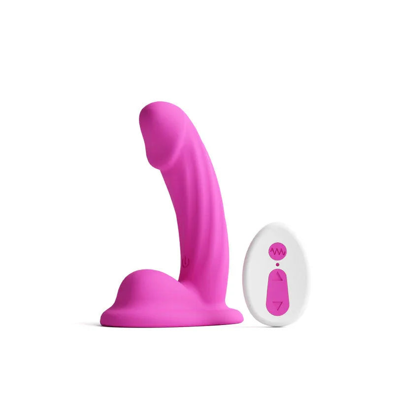 Colours Curve Vibrating 5&quot; Dildo - Pink - MyPleasure