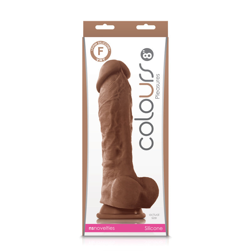 Colours - Pleasures - 8" Dildo - Brown