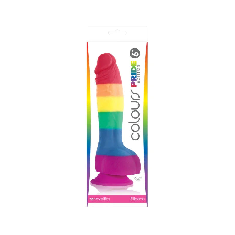 Colours Pride Edition - 6 Inch Dong - Rainbow - MyPleasure