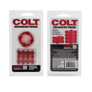Colt Enhancer Rings - Red - MyPleasure