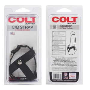 Colt Leather C/b Strap H-Piece Divider - MyPleasure
