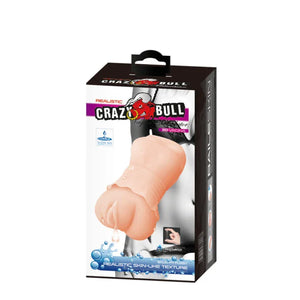 Crazy Bull No Lube Masturbator Sleeve - Realistic Pussy Skin-Like Texture - MyPleasure