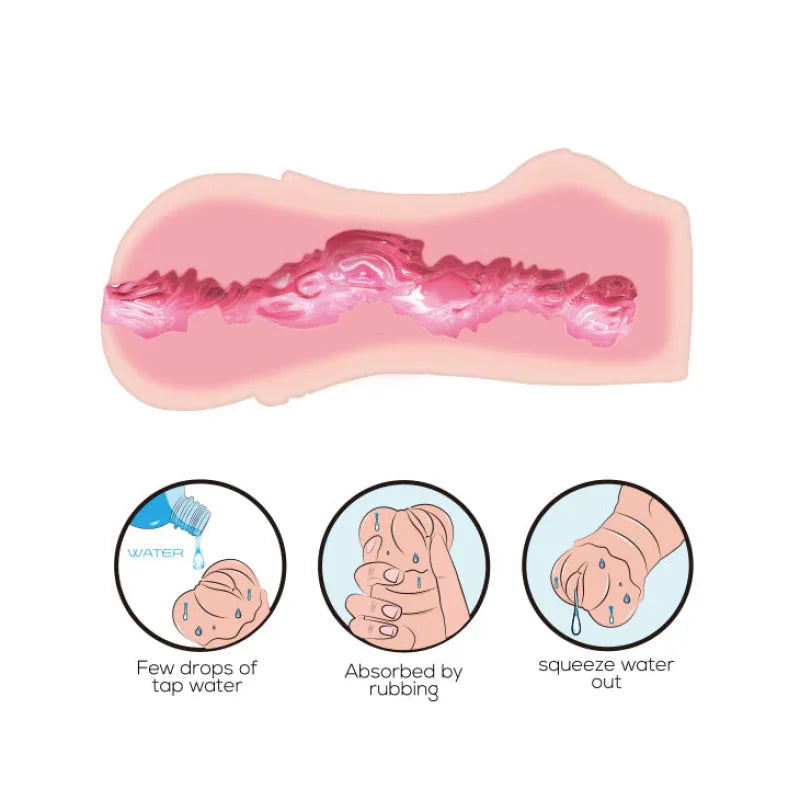 Crazy Bull No Lube Masturbator Sleeve - Realistic Pussy Skin-Like Texture - MyPleasure